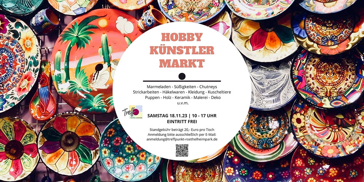 Hobbykünstlermarkt Treffpunkt Röthelheimpark 2023